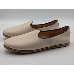 Charix Cream Leather Loafer Artisan Slip On Flat Women 42/5EU-12US Istanbul